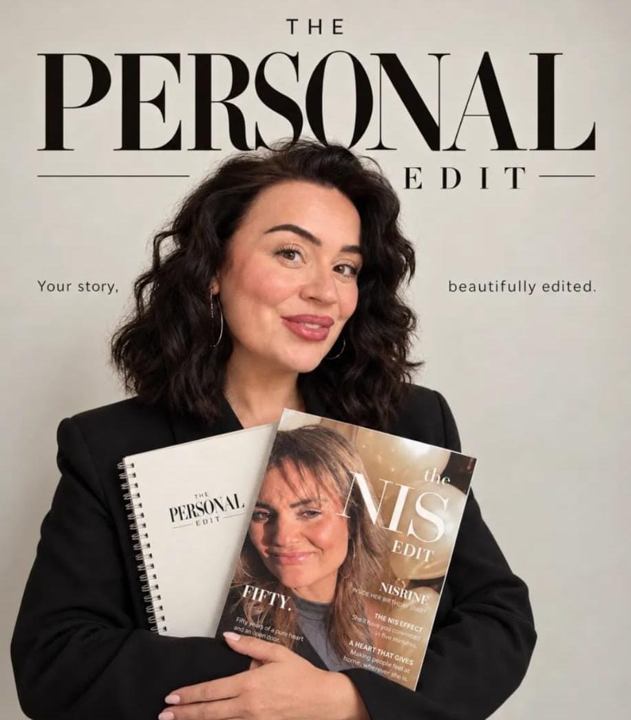 Angelique, maker van The Personal Edit, met het magazine The NIS Edit