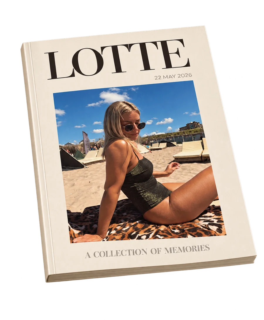 Cover van het verjaardagsmagazine Lotte, A collection of memories